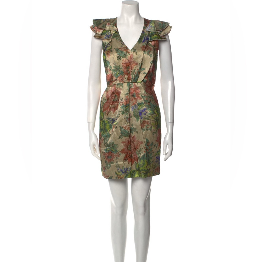 Andrew Gn Printed Mini Dress